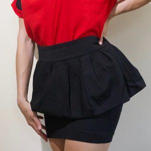 Zara Black Peplum Mini Skirt: Small